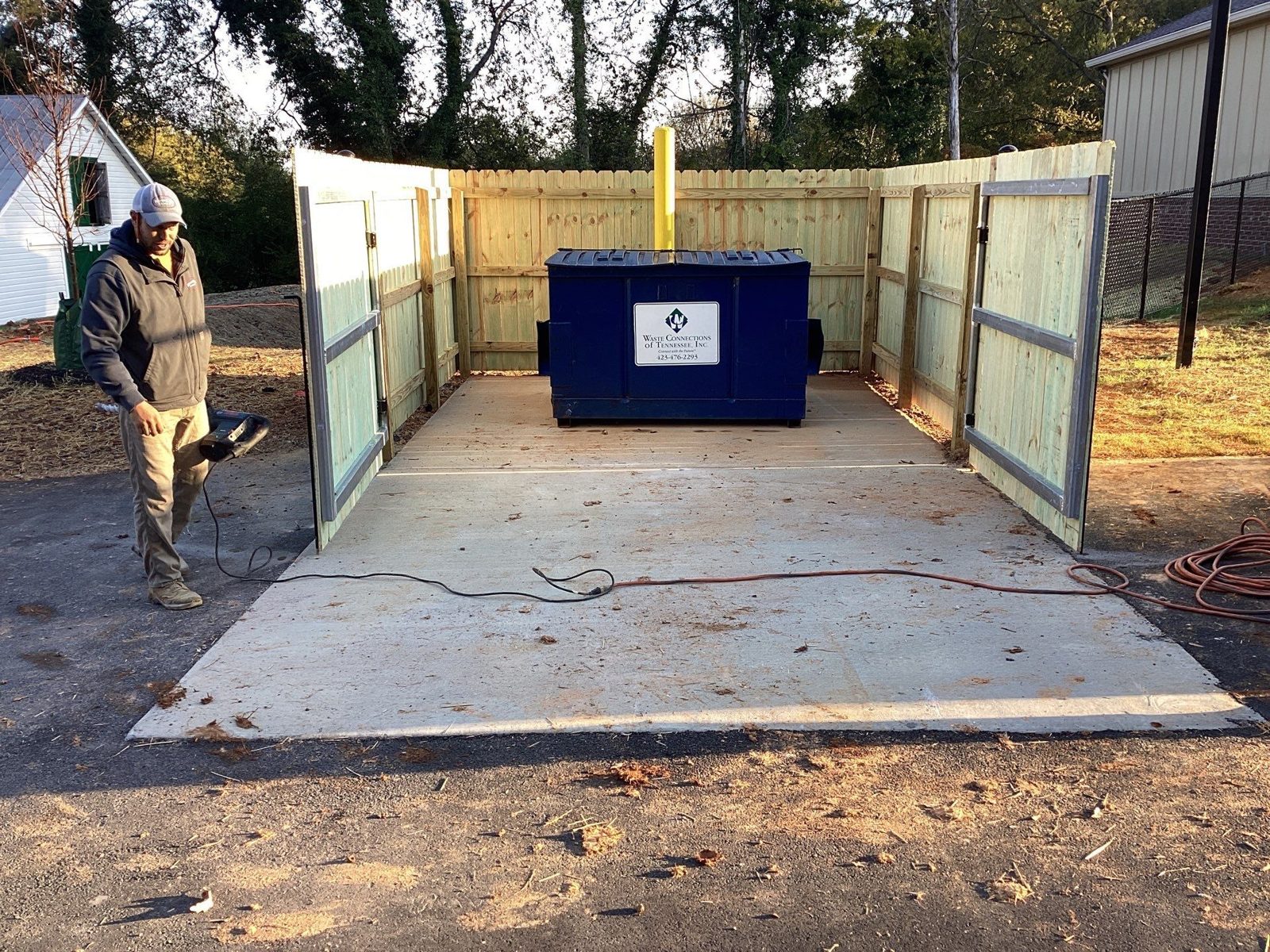 Dumpster enclosure